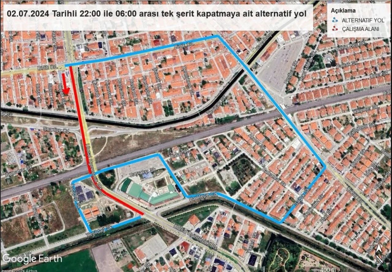 Sürücülerin Dikkatine❗: TCDD Çamlıca Köprüsü'nde Yol Çalışması ❗